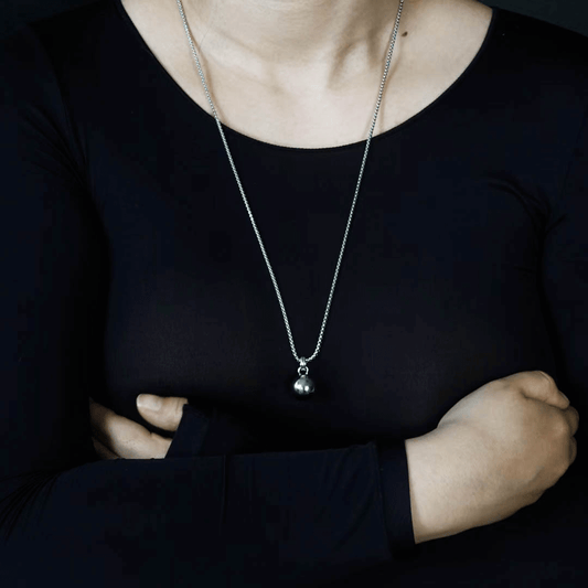 necklace, ball, sweater, silver, xtended identity