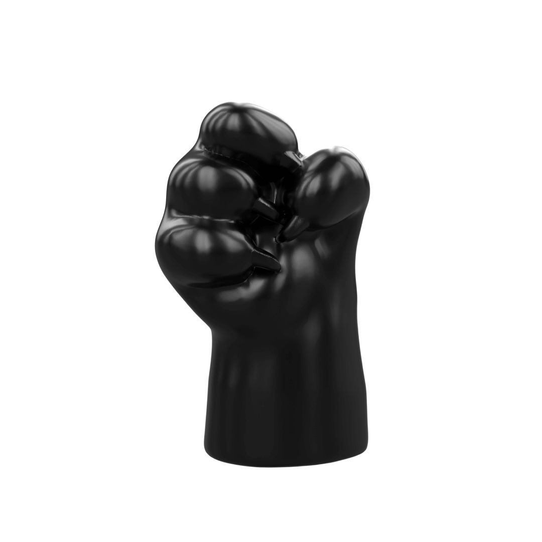 Futuristic chrome cat paw vase – sculptural paw-shaped metal vessel with smooth reflective finish, blending playful animal motif and minimalist design