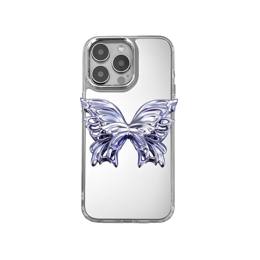 iphone case, butterfly, silver, purple, xtended identity, 3D printing