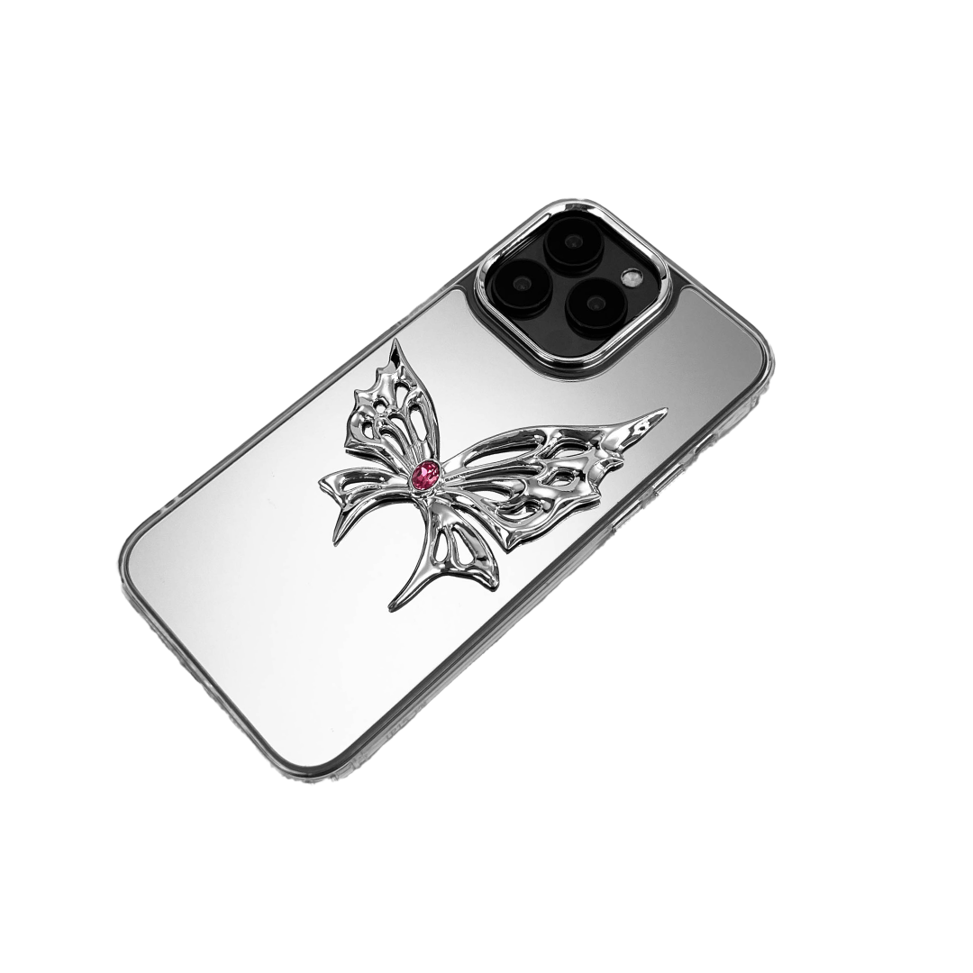 iphone case, butterfly, gem, pink, purple, blue, white, black, green, yellow, xtended identity, 3D printing