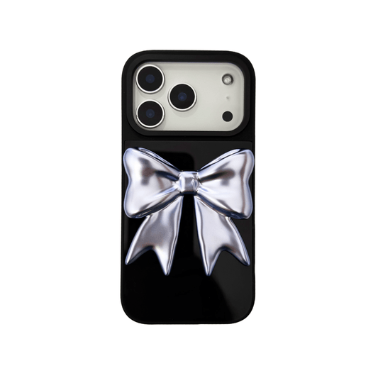 Purple Bow Mirror iPhone Case