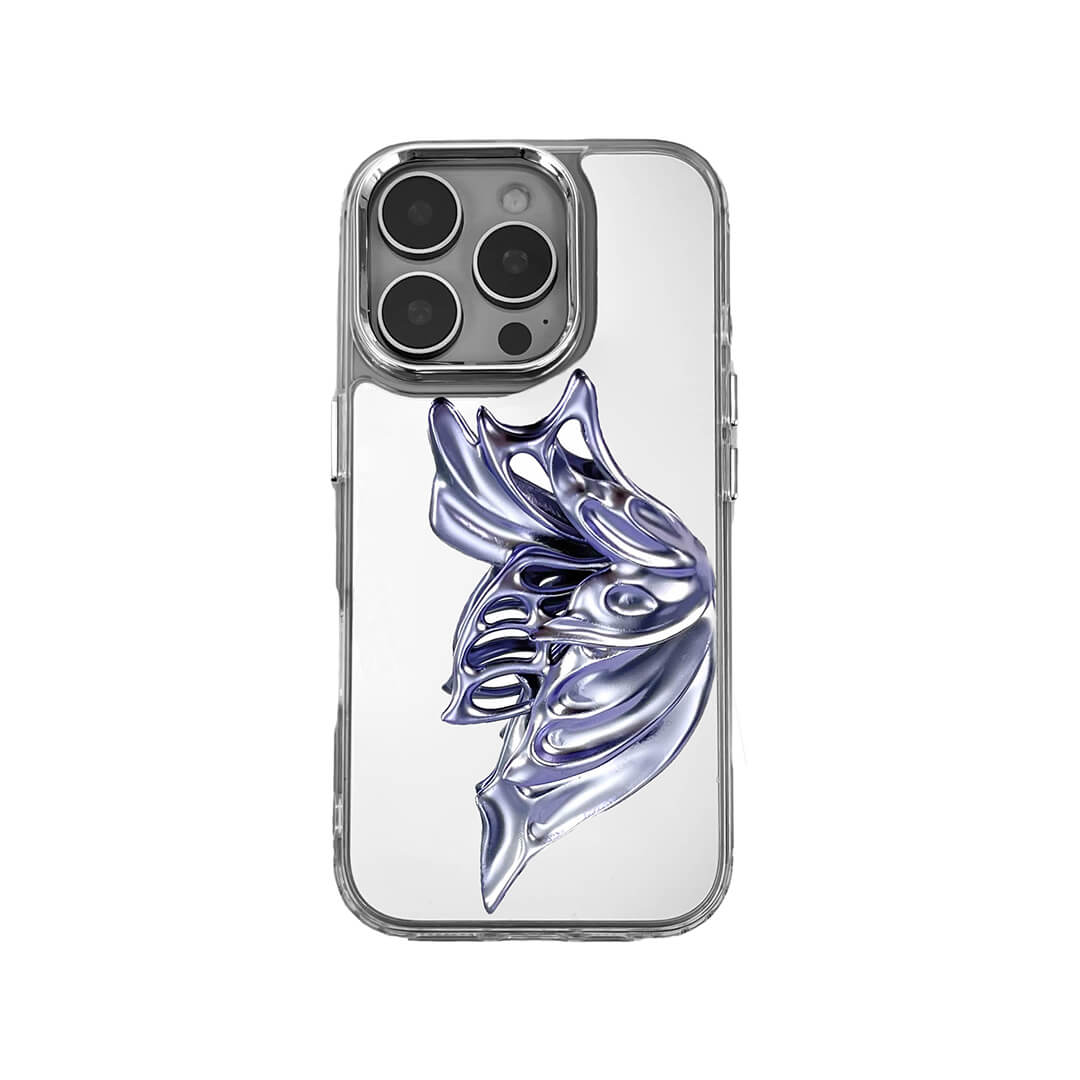 futuristic, Gen Z, collectible, by XTENDED IDENTITY, iPhone 14/15/16, eco-friendly SLA, mirror chrome, sculptural, surreal