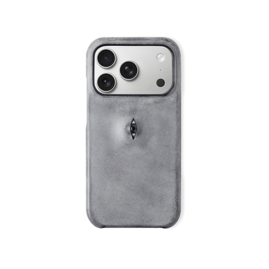 Single Eyeball Handcrafted Italian Genuine Leather Phone Case