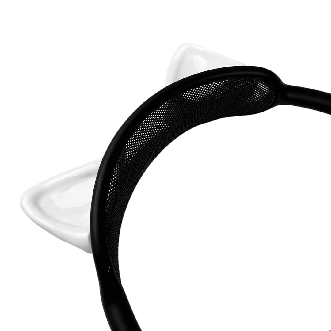 airpods max cat ears, silver, white, black, xtended identity