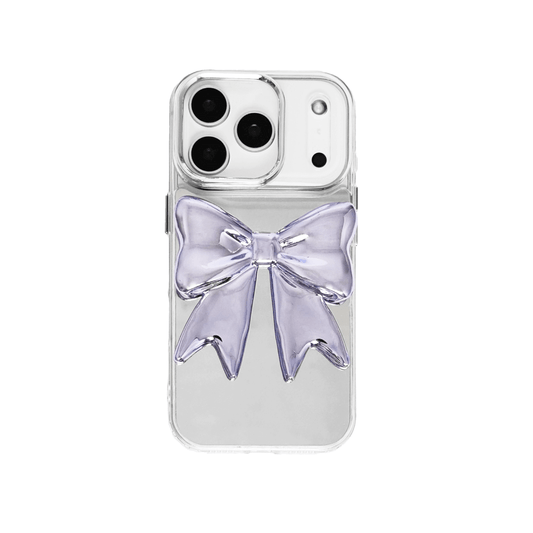 iphone case, bow, purple, silver, xtended identity