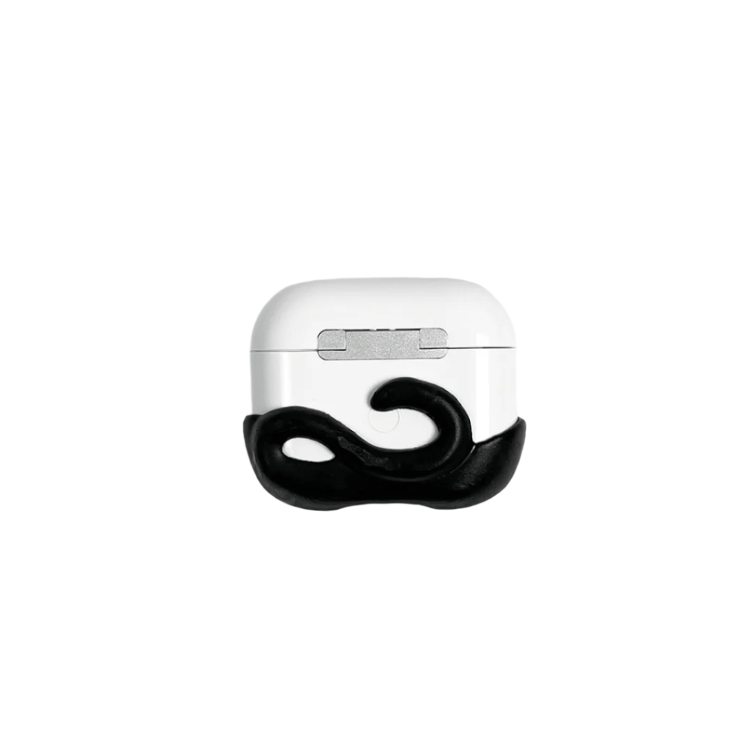 airpods cover, cat, silver, black, xtended identity