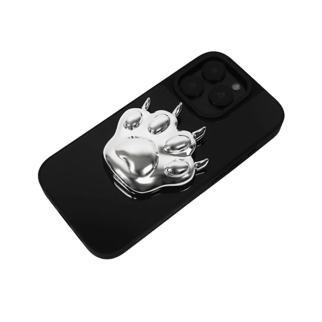 iphone case, cat, paw, silver, black, xtended identity