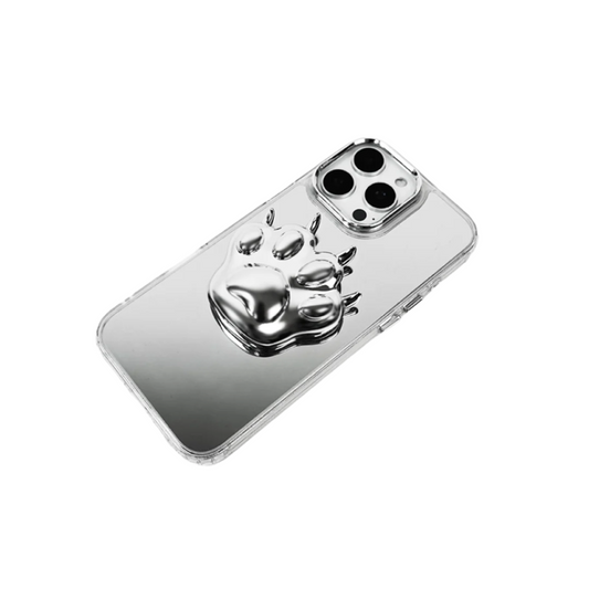 iphone case, cat, paw, silver, black, xtended identity