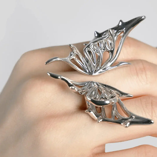 ring, celeste, silver, xtended identity