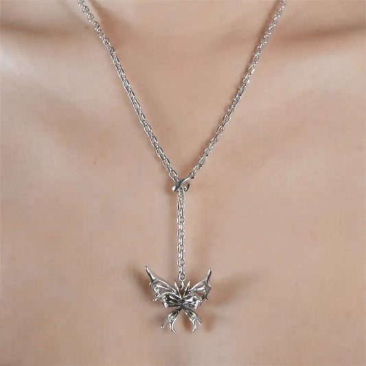 necklace, flutter, silver, xtended identity