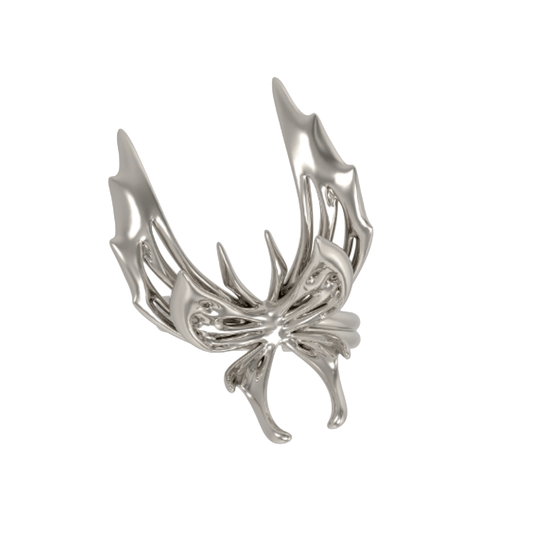 ring, flutter, silver, xtended identity