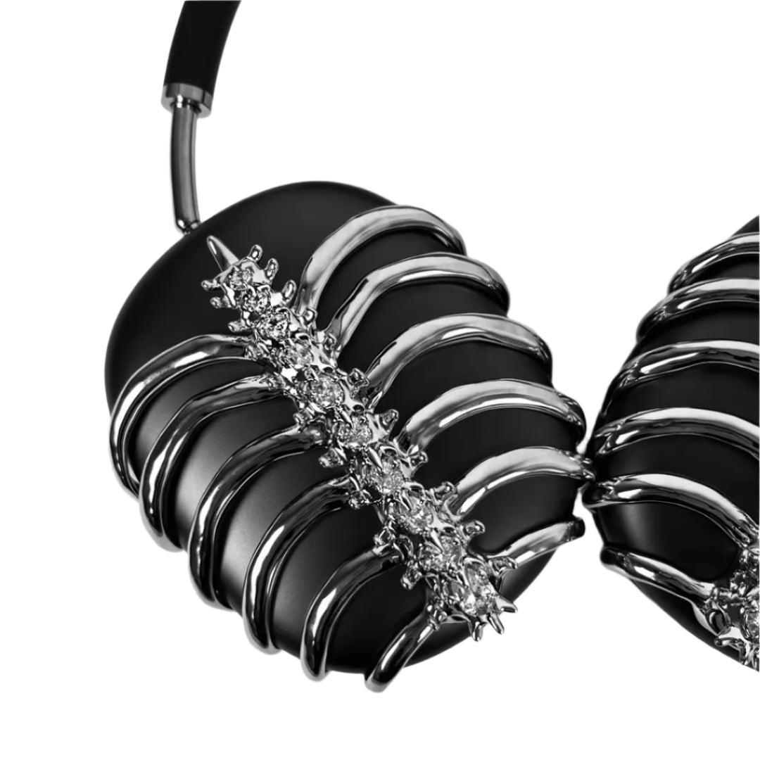 airpods cover, airpods max cover, future millionaire's diamond, silver, xtended identity