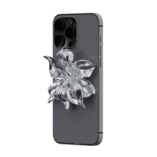 iphone grip, gardenia, silver, xtended dentity