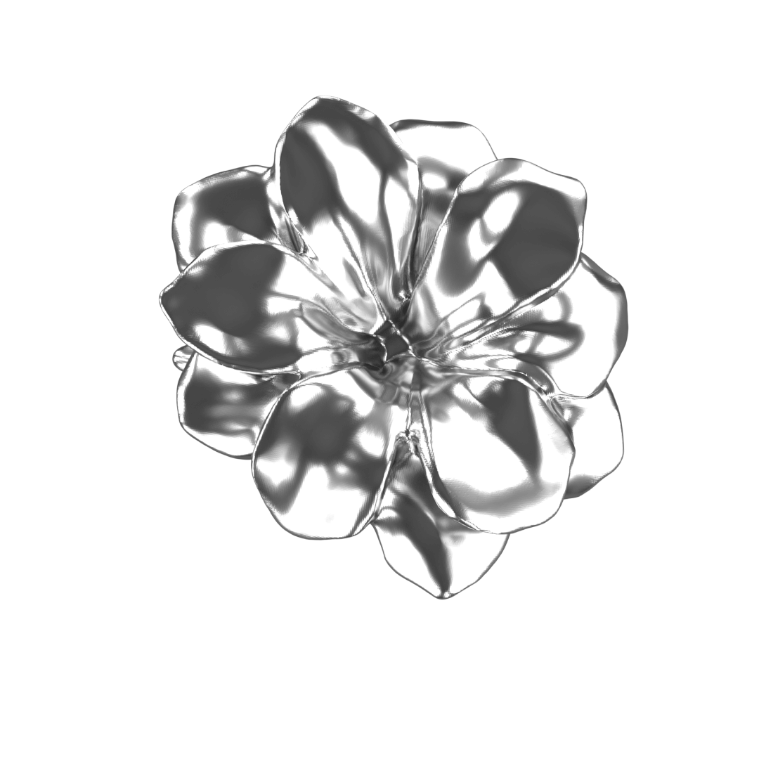 ring, gardenia, flower, silver, xtended identity, 3D printing