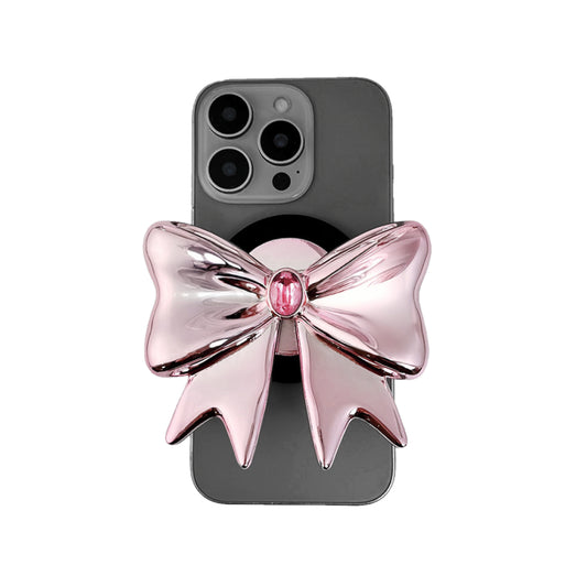 iphone grip, gem, bow, pink, xtended identity
