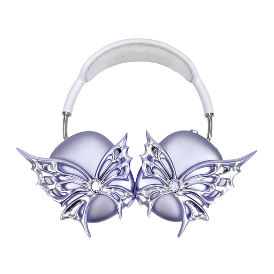 airpods cover, airpods max cover, gem, butterfly, blue, pink, purple, white, black, xtended identity