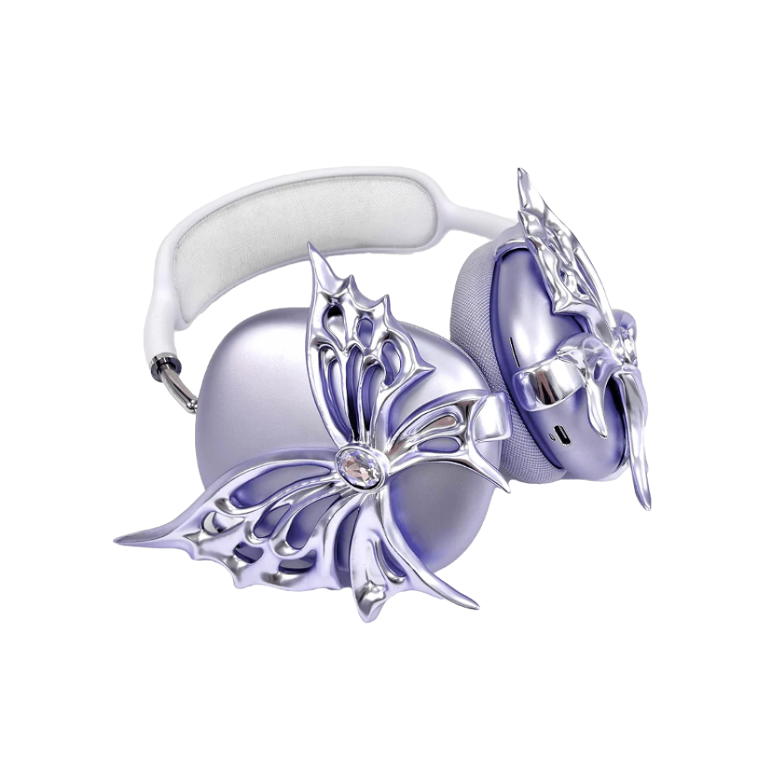 airpods cover, airpods max cover, gem, butterfly, blue, pink, purple, white, black, xtended identity