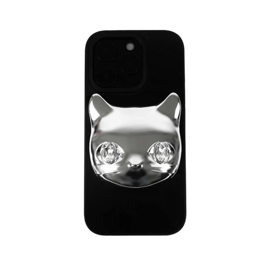 iphone case, cat, gem, white, black, pink, blue, gold, xtended identity