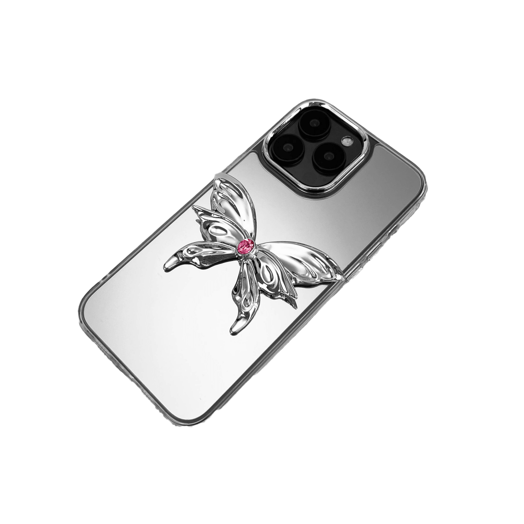 Small Butterfly Mirror iPhone Case
