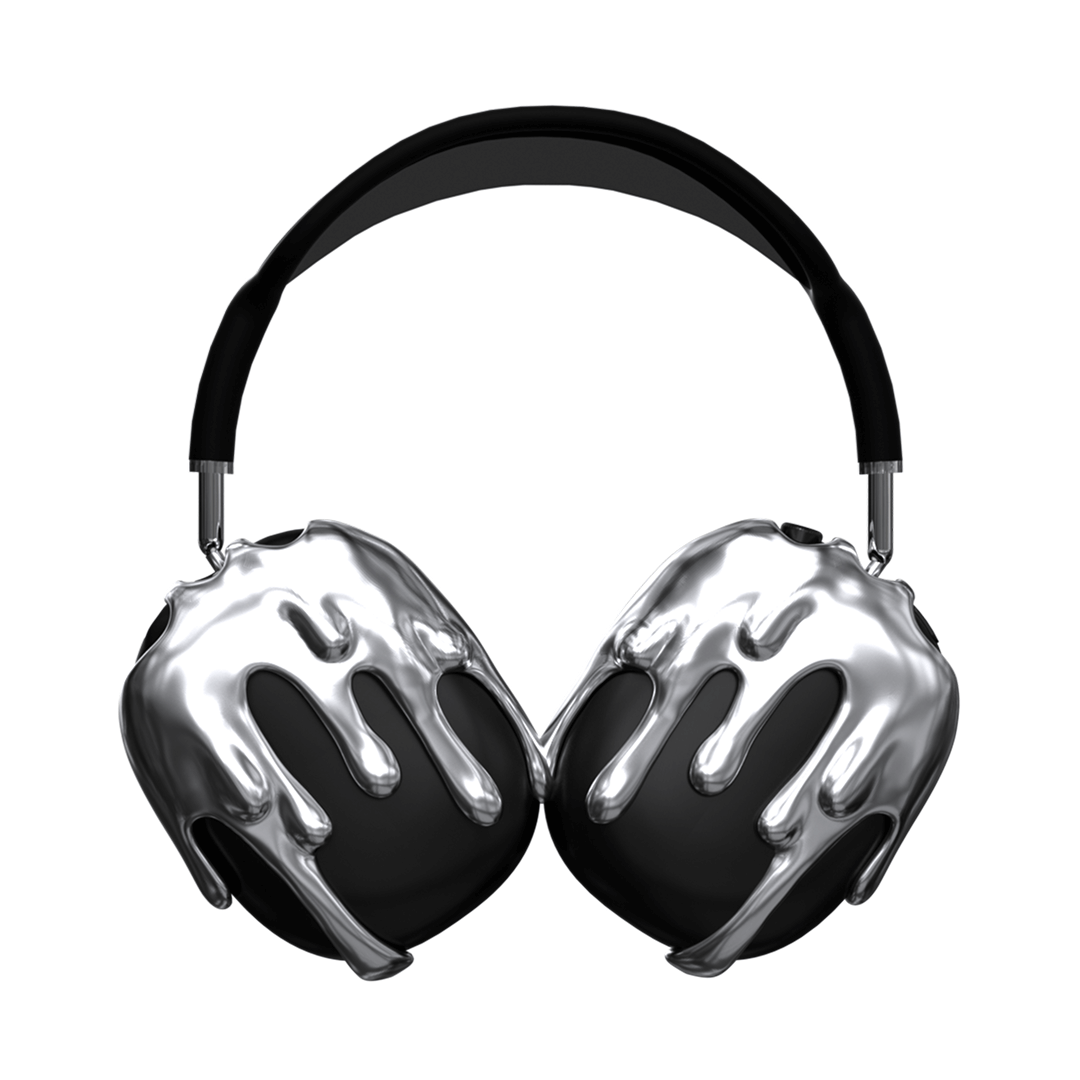 Air pods Max  アクセサリー　カバー　ケース メルトデザイン モルテンメタルヘッドフォンカバー | スタイリッシュなAirPods