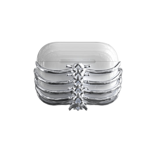 airpods cover, skeleton, silver, xtended identity