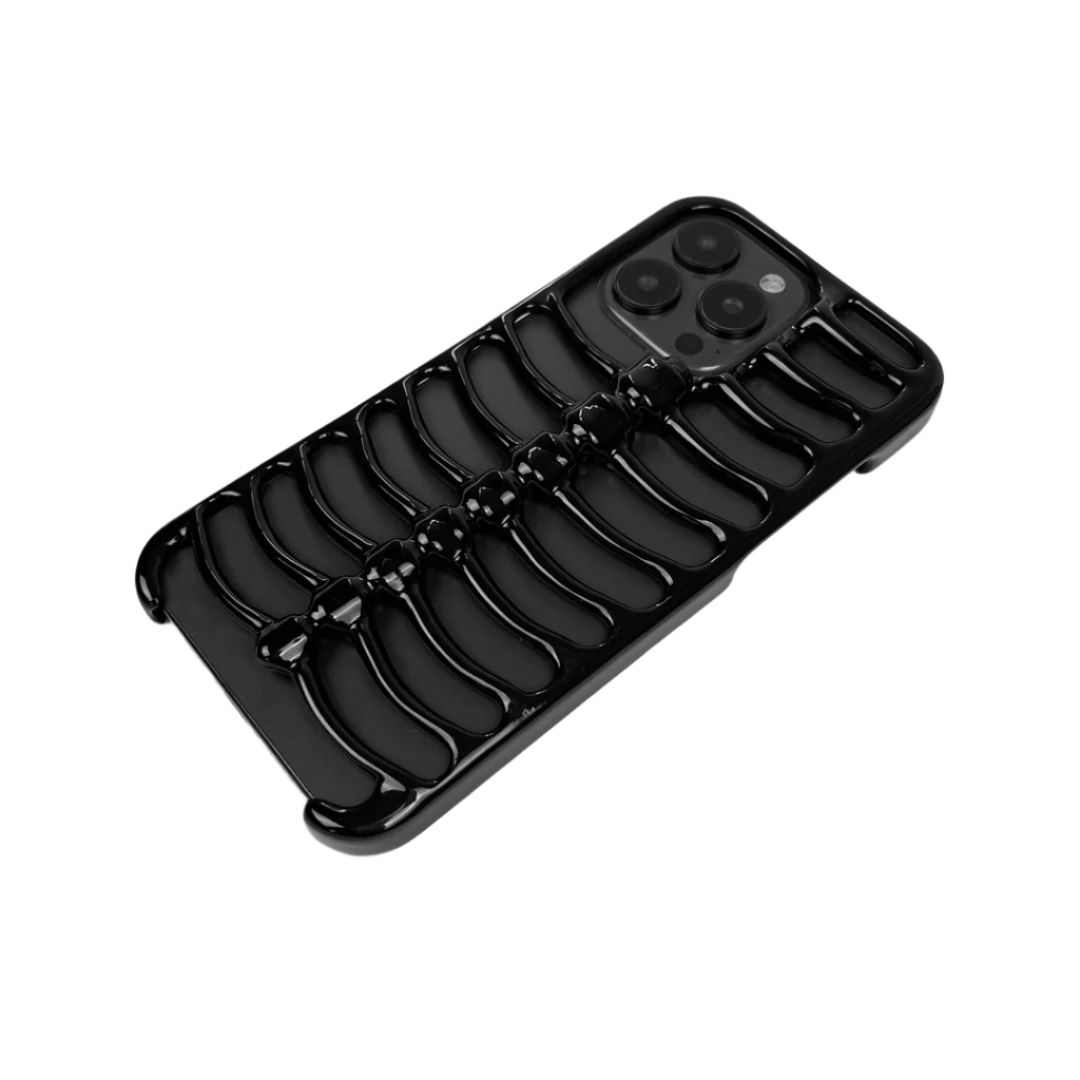 iphone case, skeleton, silver, white, black, xtended identity