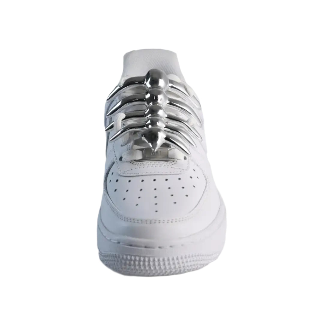 shoe accessory, skeleton, small, silver, xtended identity