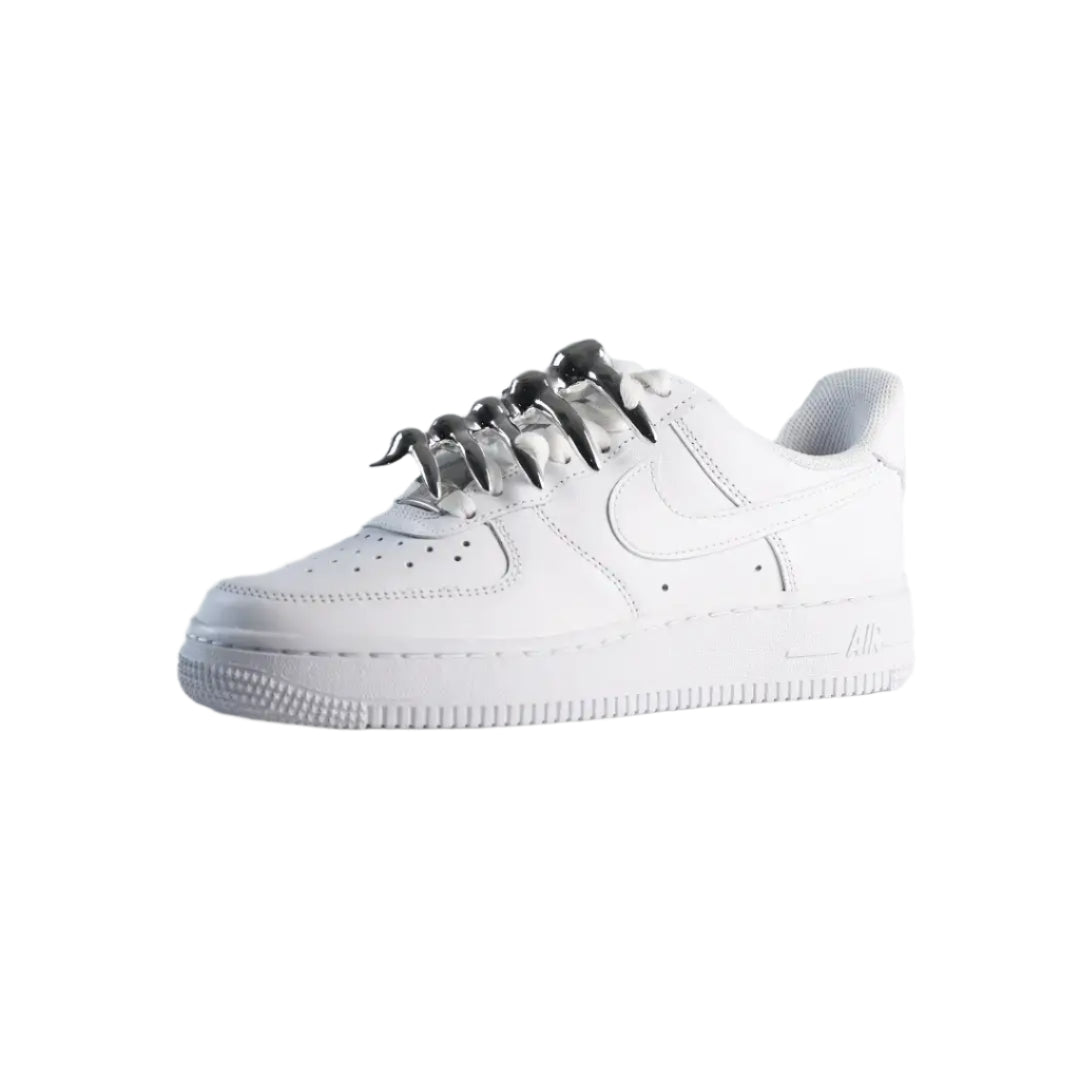 shoe accessory, skeleton, small, silver, xtended identity