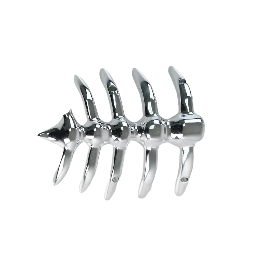 shoe accessory, skeleton, small, silver, xtended identity