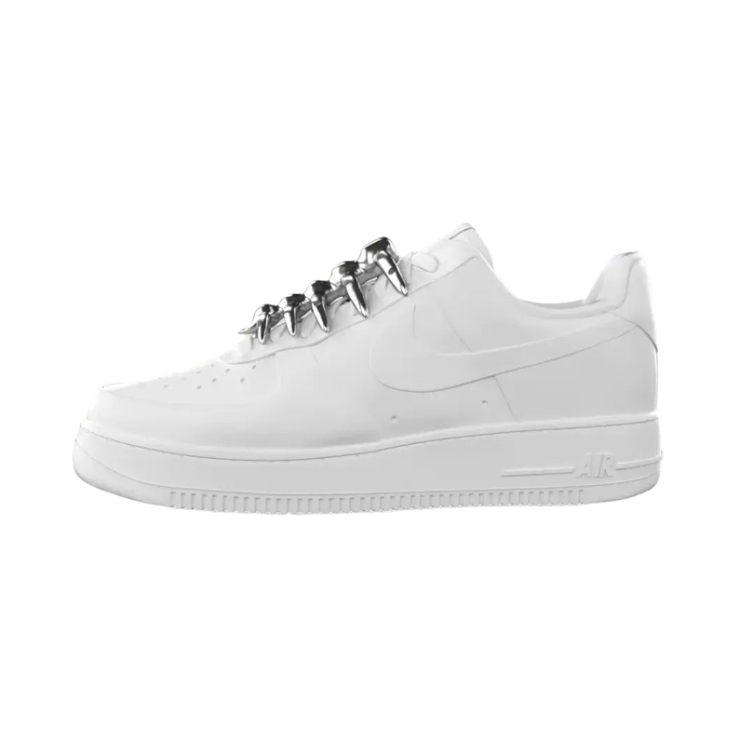 shoe accessory, skeleton, small, silver, xtended identity