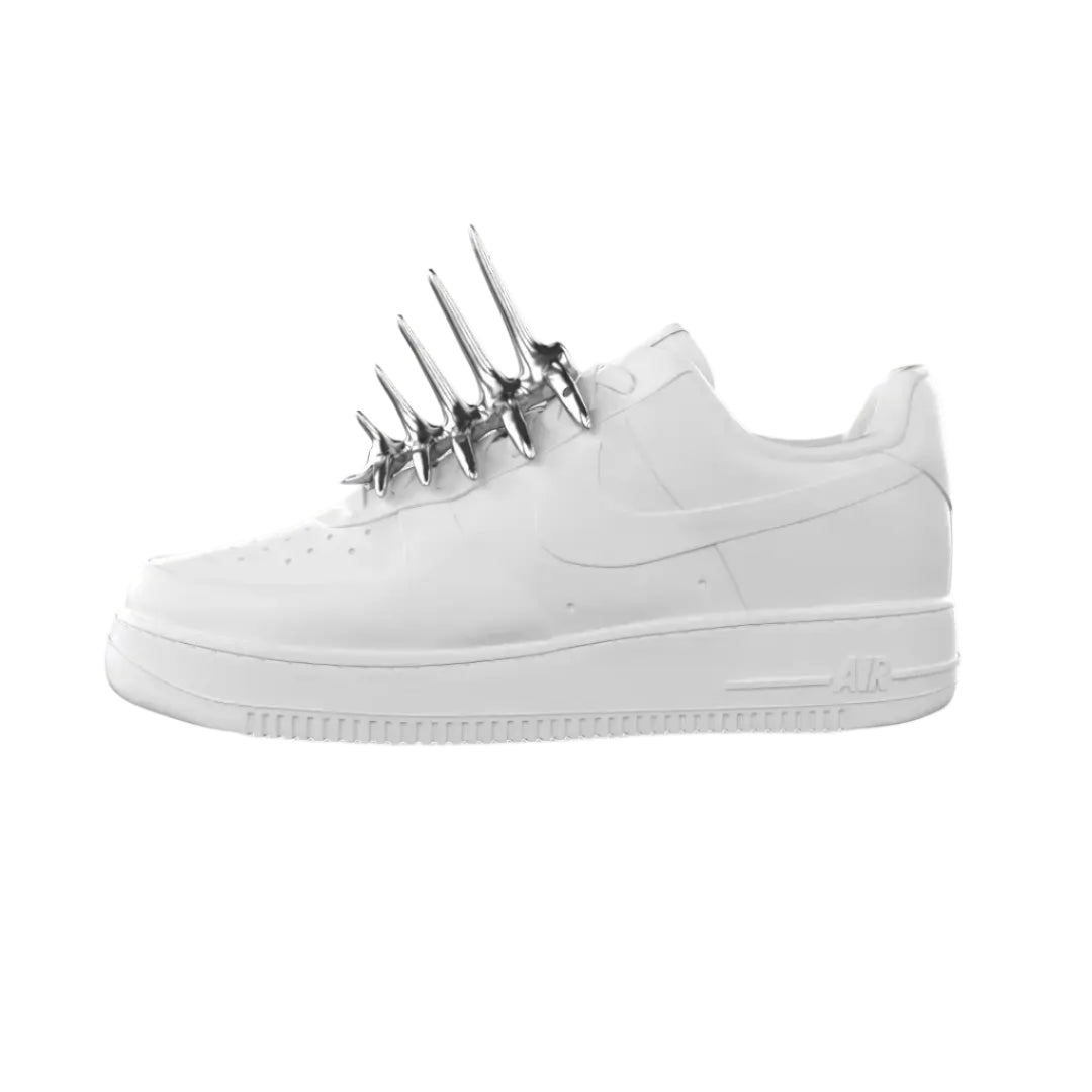 shoe accessory, skeleton, silver, xtended identity