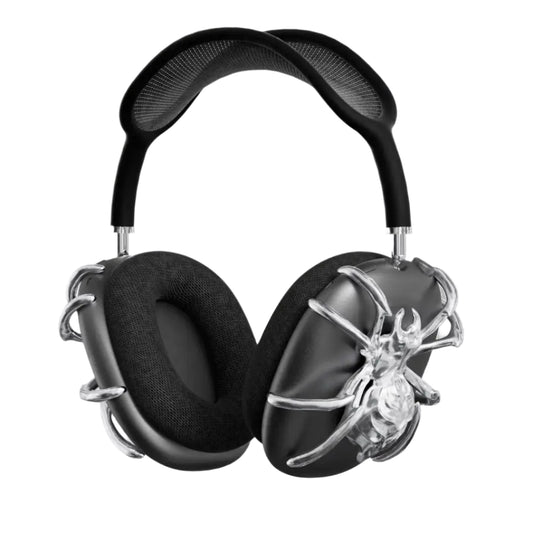 airpods cover, airpods max cover, spider, silver, xtended identity