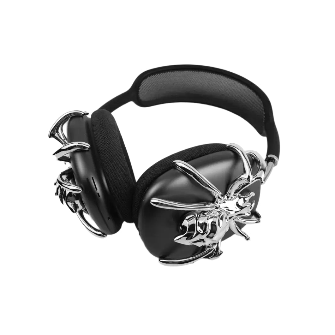 airpods cover, airpods max cover, spider, silver, xtended identity