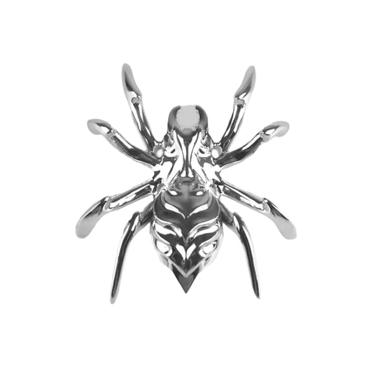 shoe jewelry, spider, silver, xtended identity