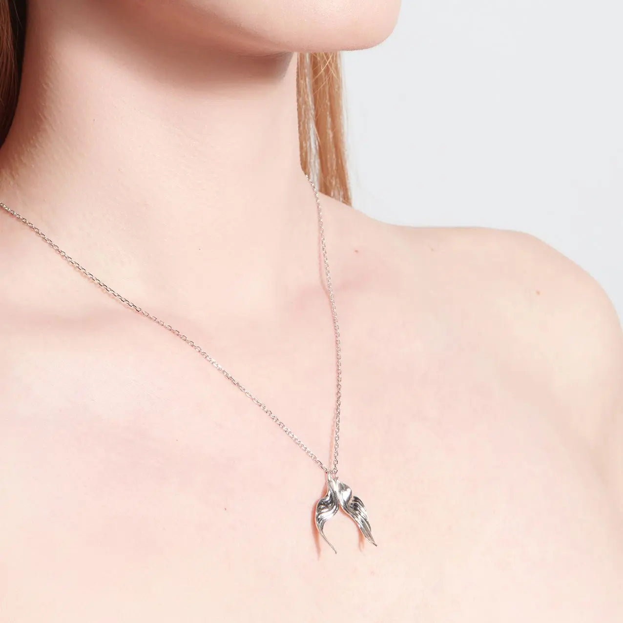 necklace, wing, silver, xtended identity