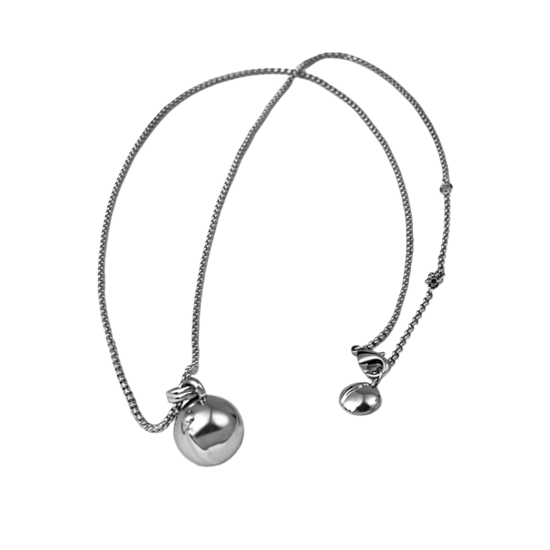 necklace, ball, sweater, silver, xtended identity