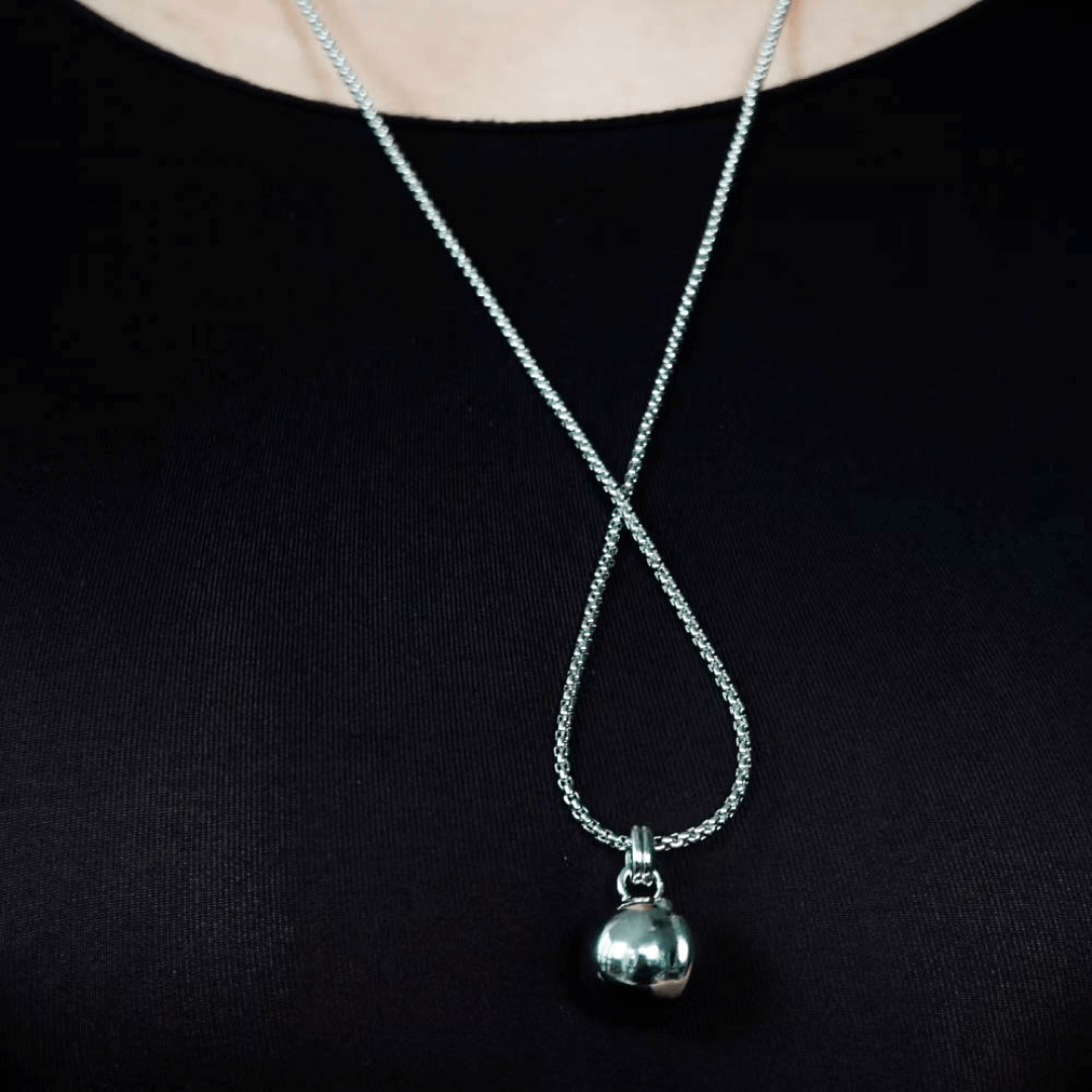 necklace, ball, sweater, silver, xtended identity