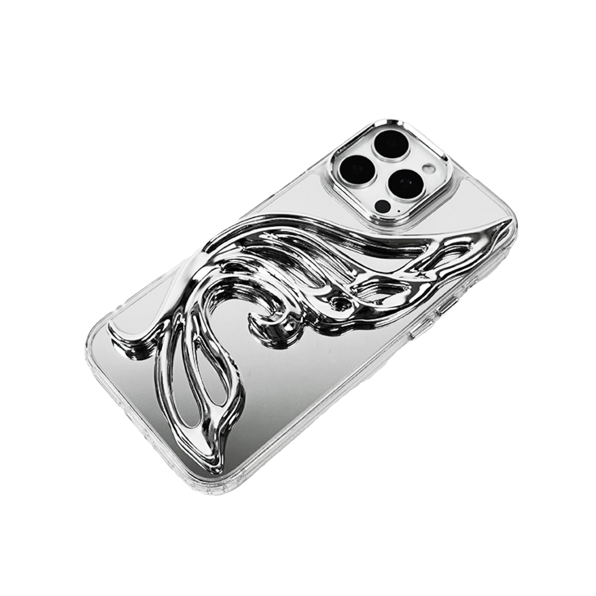 iphone case, butterfly, wing, silver, black, xtended identity, 3D printing