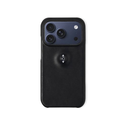 Single Eyeball Handcrafted Italian Genuine Leather Phone Case