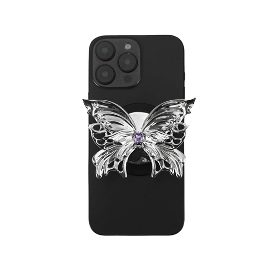 phone grip, butterfly, diamond, blue, pink, purple, white, gold, xtended identity