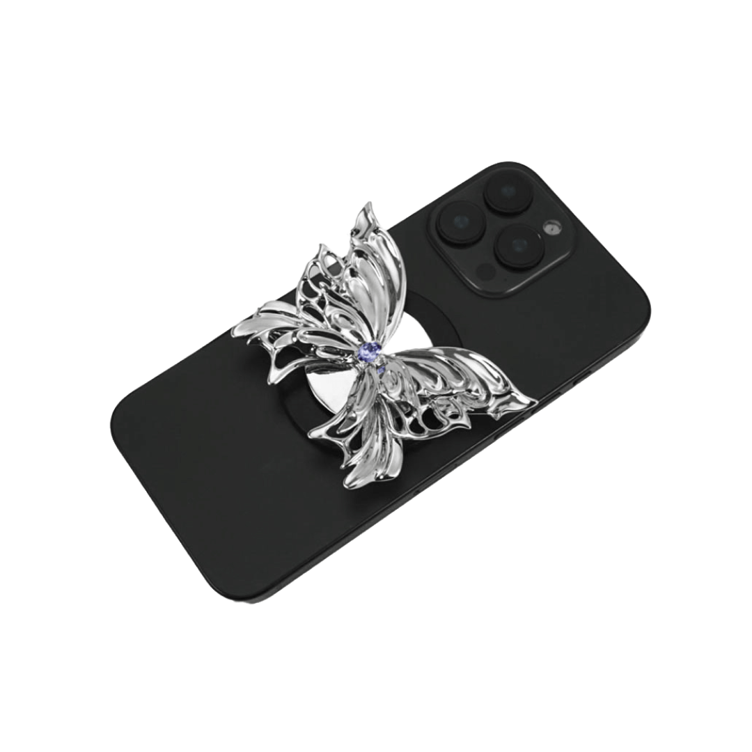 phone grip, butterfly, diamond, blue, pink, purple, white, gold, xtended identity