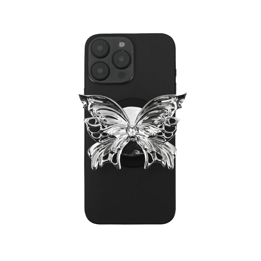 phone grip, butterfly, diamond, blue, pink, purple, white, gold, xtended identity