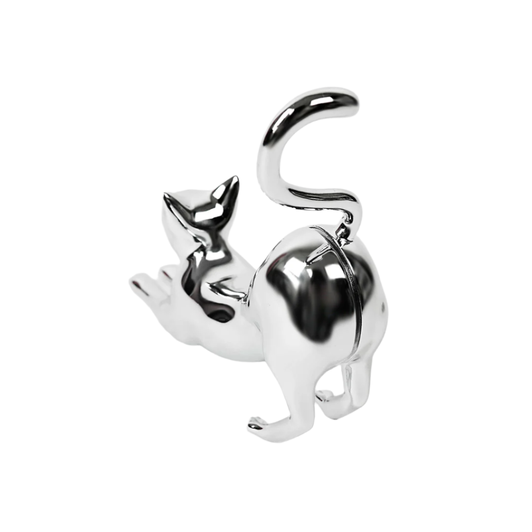 iwatch charging holder, cat, silver, black, xtended identity, 3D printing