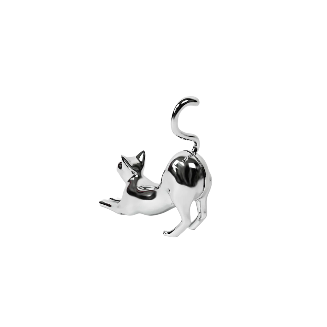 iwatch charging holder, cat, silver, black, xtended identity, 3D printing