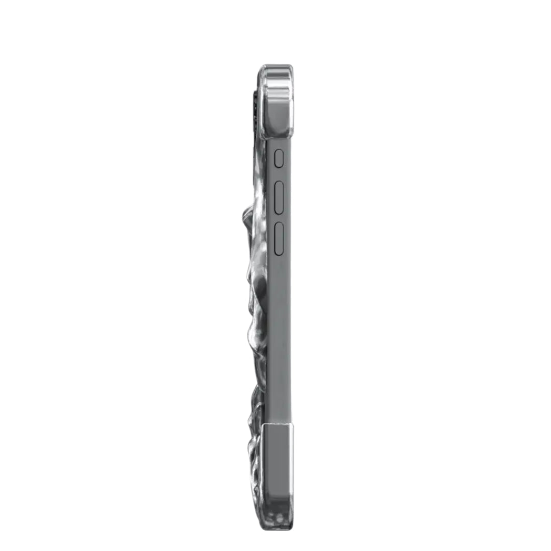 iphone case, claw, silver, xtended identity, 3D printing