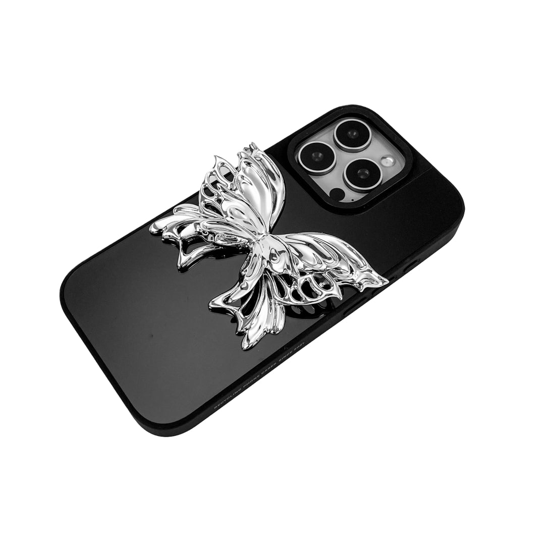 iphone case, butterfly, silver, purple, black, xtended identity, 3D printing