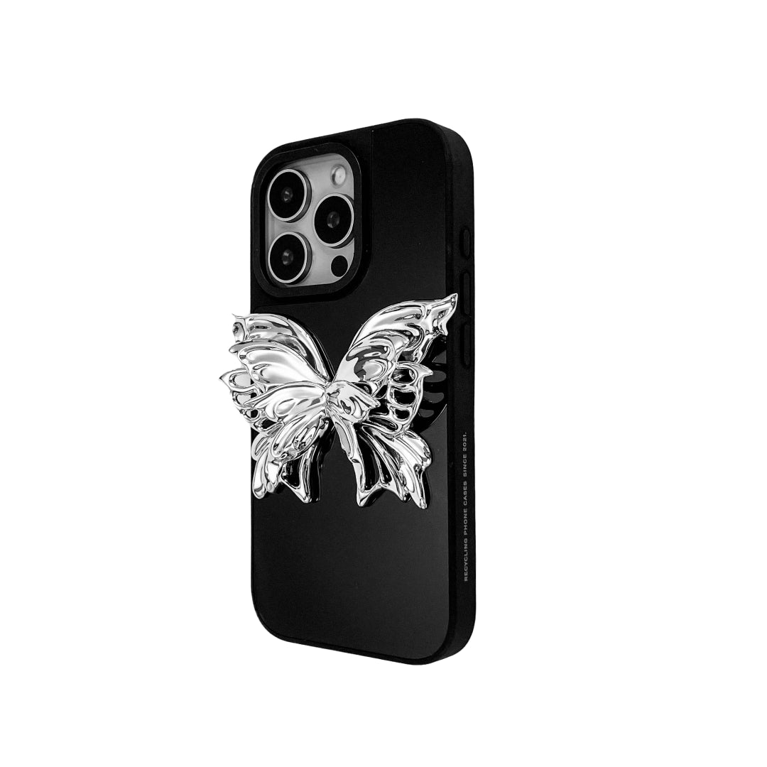 iphone case, butterfly, silver, purple, black, xtended identity, 3D printing