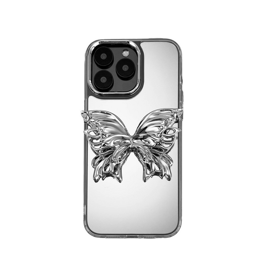 iphone case, butterfly, silver, purple, xtended identity, 3D printing