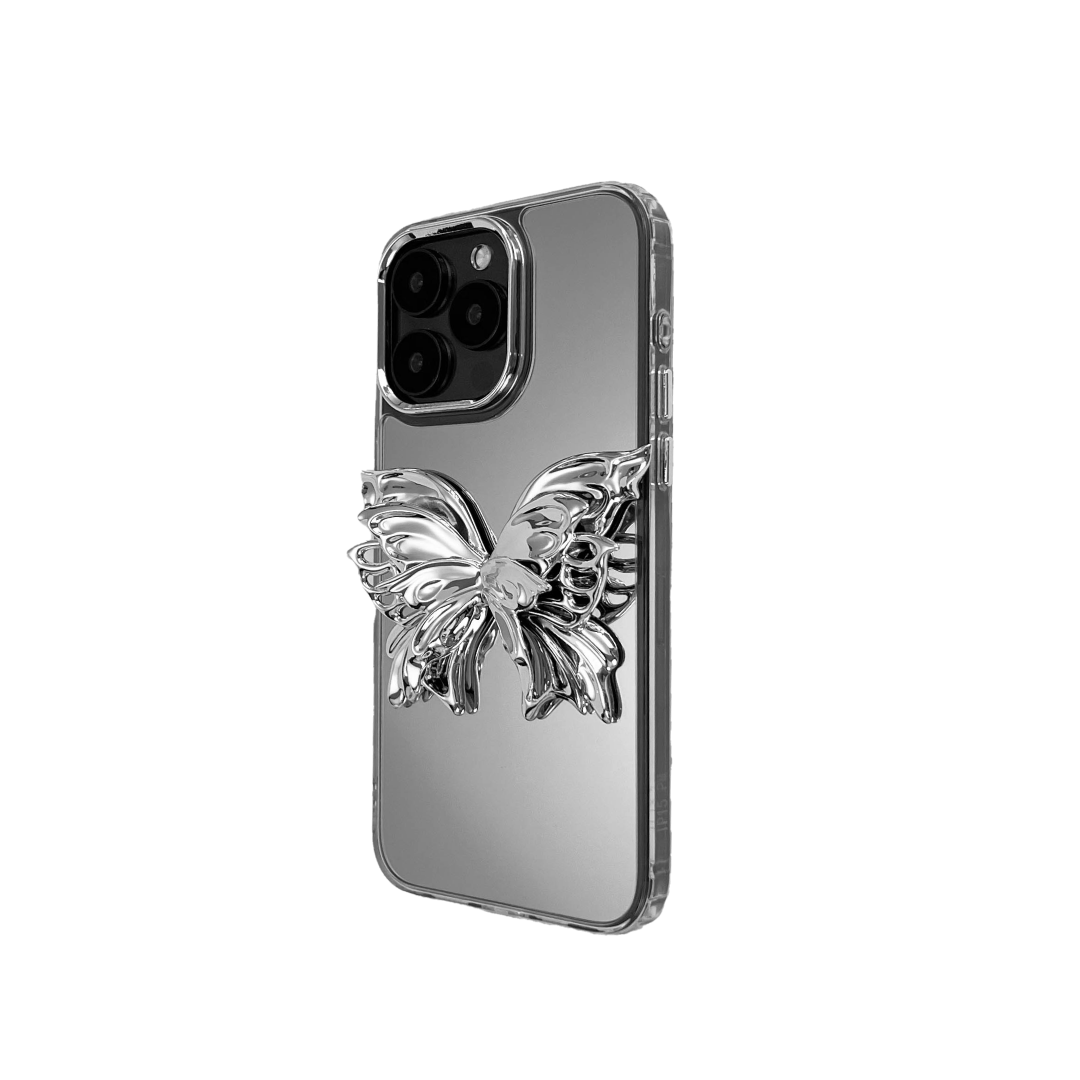 iphone case, butterfly, silver, purple, xtended identity, 3D printing