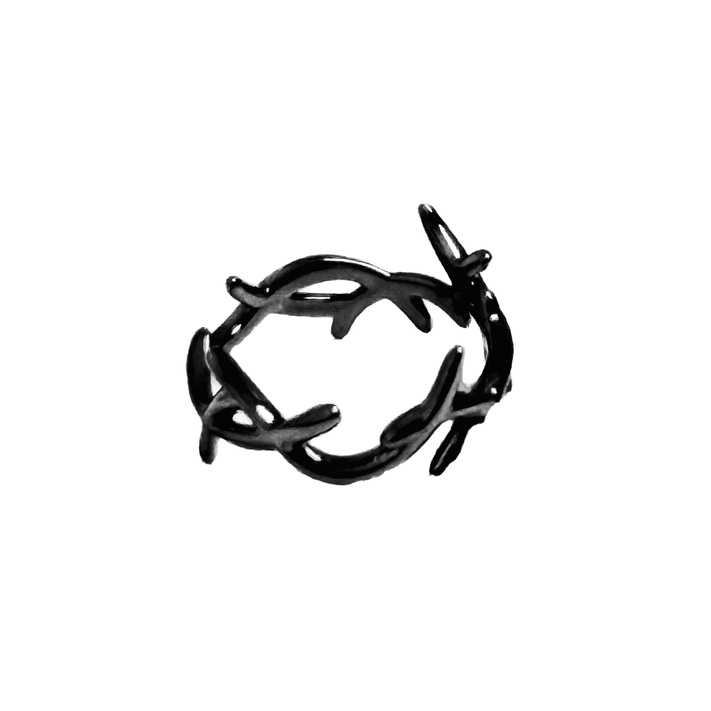 The XTENDED iDENTiTY "Cyber Claws Ring" from the Cyber Dream series. A highly sculpted, open-band ring featuring a complex, sharp, and angular metallic structure resembling futuristic claws or an external skeleton. Available finishes include Shadow Black, Liquid Silver, and Molten Gold, displayed together on a white background.